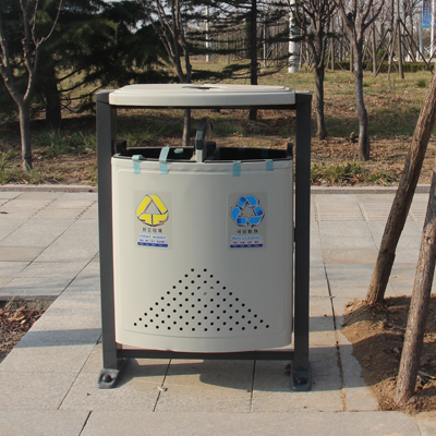 果皮箱|潍坊户外果皮箱|山东海硕|潍坊小区街道分类垃圾桶定制|