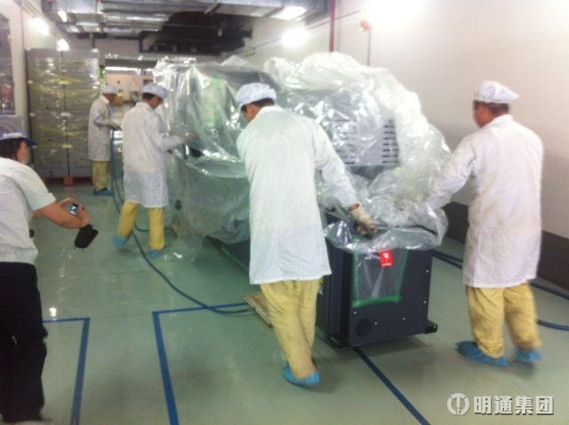 青岛城阳区贴片机类设备搬迁是明通提供的服务