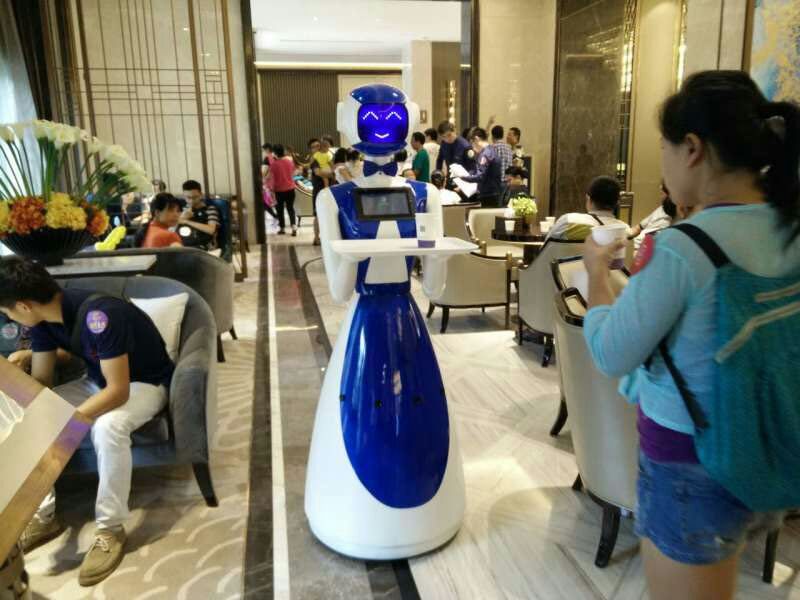智能迎宾机器人自动迎宾服务语音互动可定制礼仪模特餐厅酒店展会