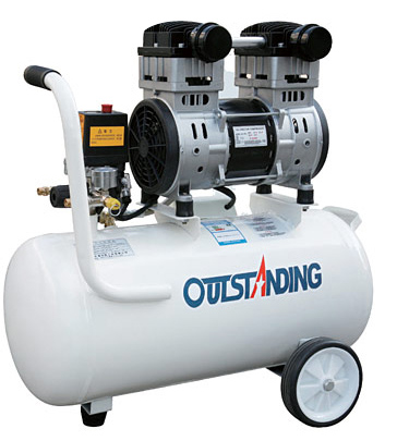 奥突斯OTS-1100W-40L无油**静音空压机 铜线气泵压缩机牙科泵