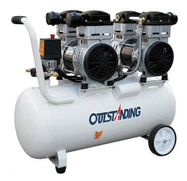 奥突斯OTS-1100*2-60L无油静音空压机 3P铜线牙科医用工业气泵