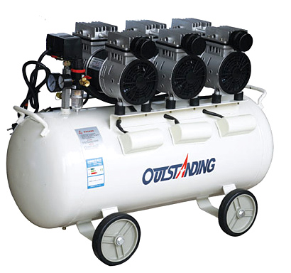 奥突斯OTS-550*3-65L 无油静音小型空压机空气压缩机 3P铜线气泵