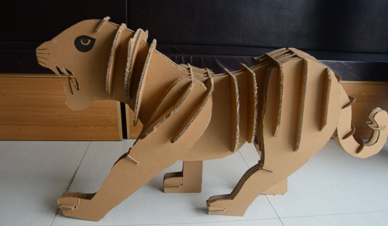 纸家具模型组装纸老虎纸动物模型
