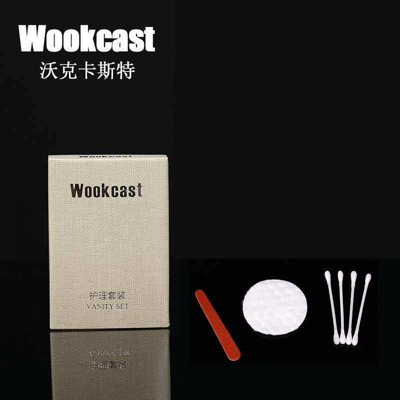 wookcast 酒店一次性用品护理套装 棉签棉片指甲锉厂家正品
