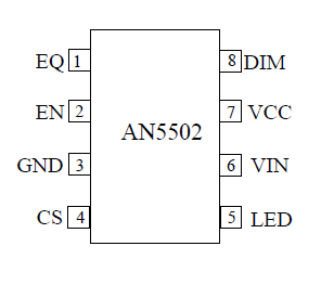 AN5502高压线性高亮度LED 驱动集成电路