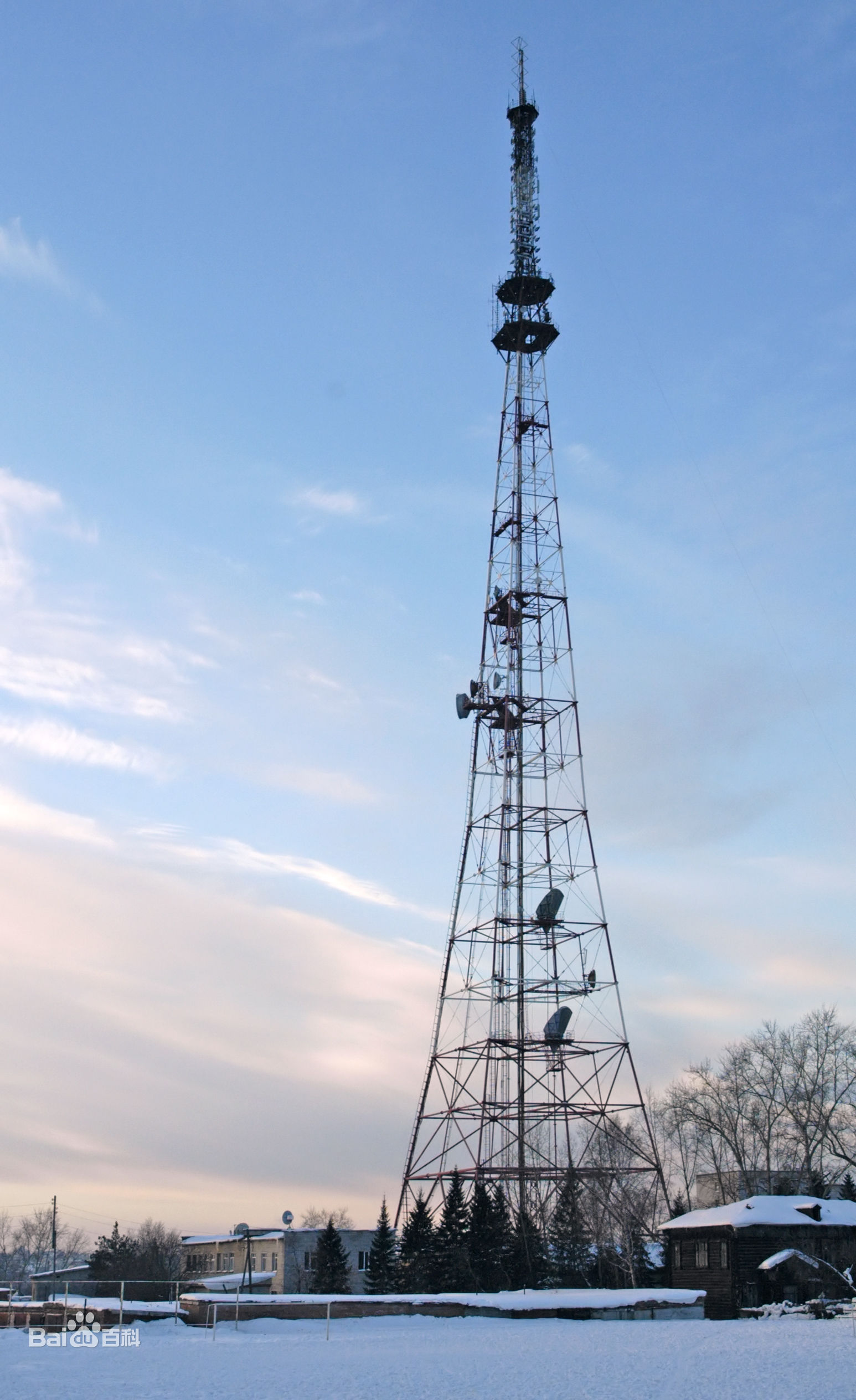 80米无线传输测风塔