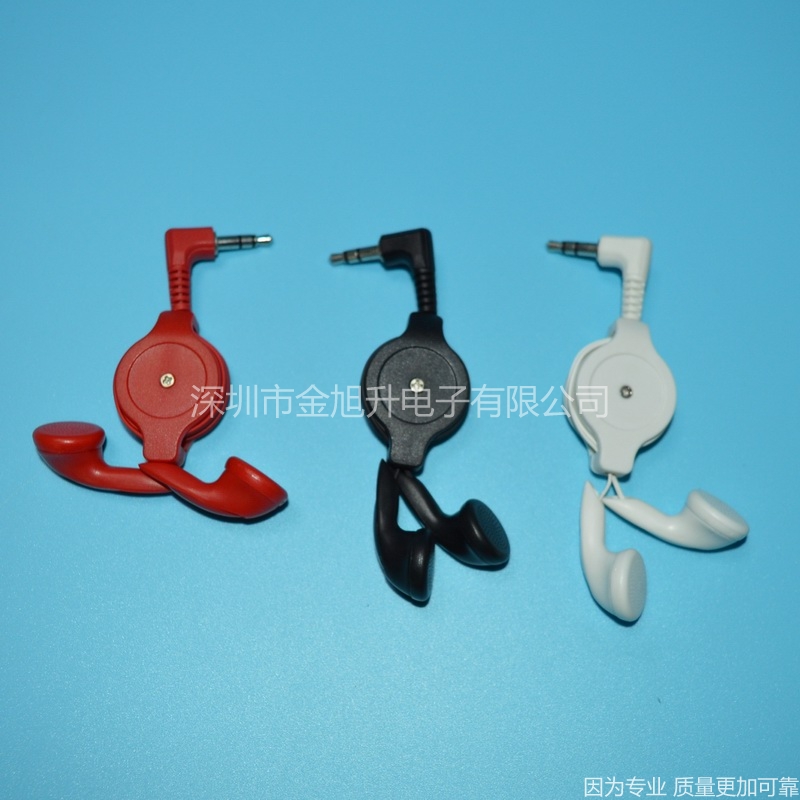 JINXUSHENG JXS-EA05 伸缩线样式礼品耳塞 可印公司标志礼品耳塞
