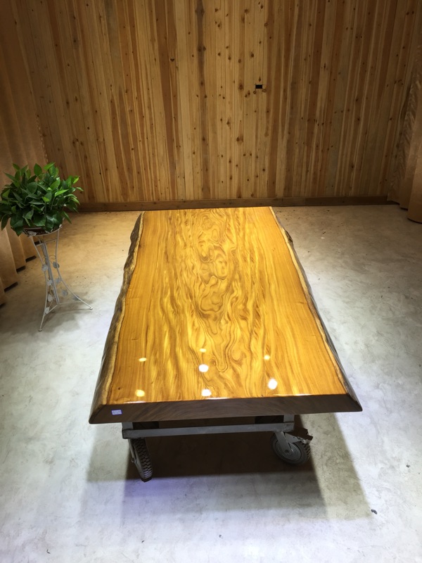 柚木大板桌根雕茶桌书桌实木家具餐桌