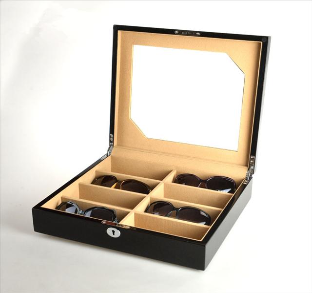 厂家定制透明盖8支装眼镜展示盒，眼镜展示盒的订购技巧