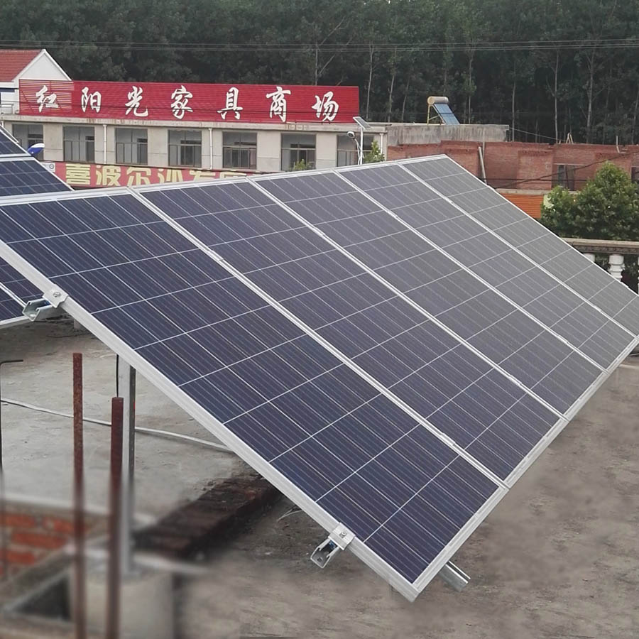 临沂5KW家庭分布式并网太阳能光伏发电站系统 多晶硅太阳能光伏发电工商业屋顶大棚