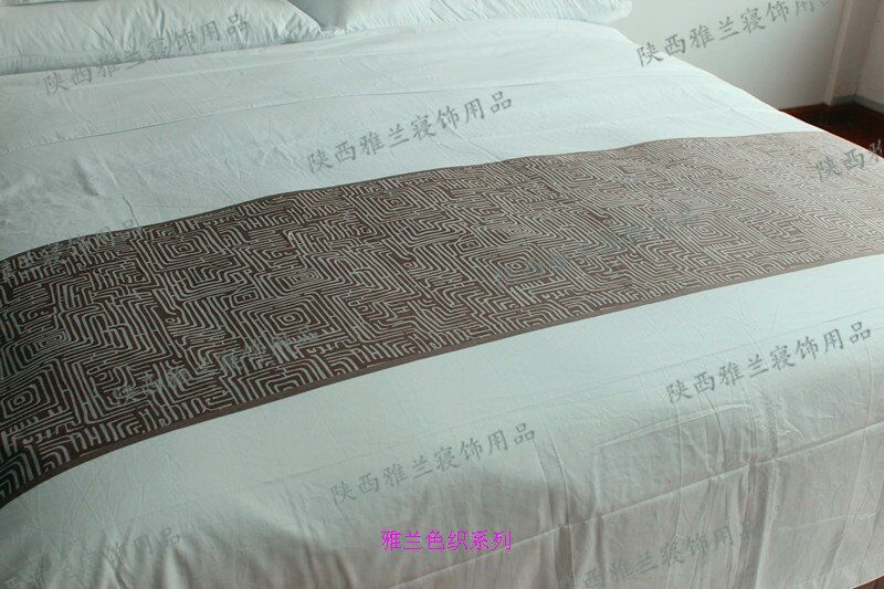 酒店用品市场 高端酒店 床上用品新款床罩