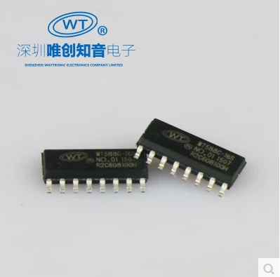 唯创知音新品WT588C-16S可重复擦写语音芯片工业级音乐IC集成电路