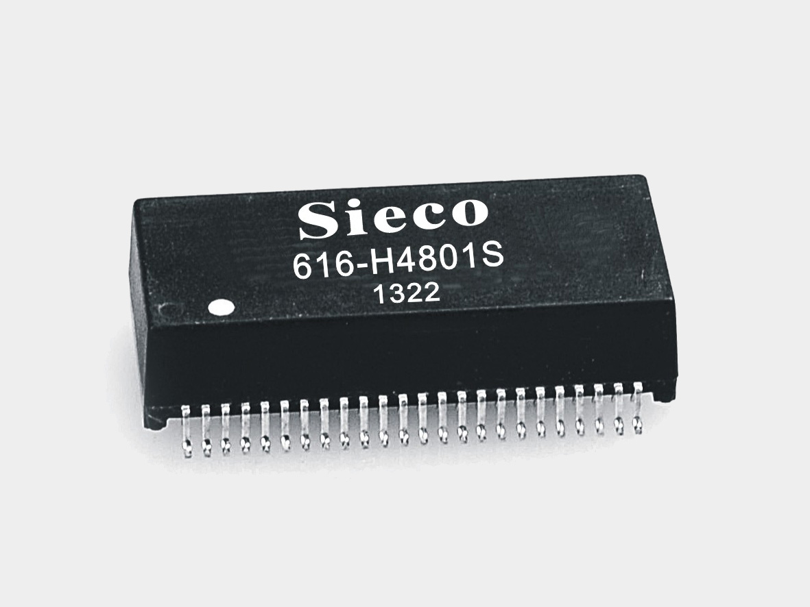 兹科/Sieco P/N：616-H4801S PoE 百兆四端口网络滤波器