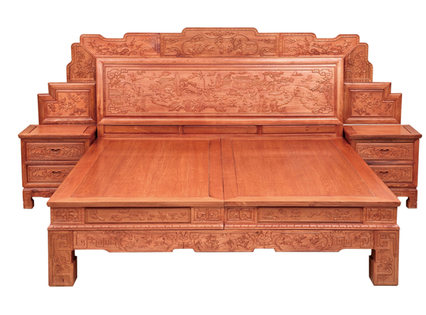 东阳家具批发城 古典中式卧室家具红木床系列