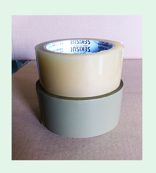 日本积水封箱胶带/轻固胶带 耐水/低温/可印刷 积水835茶色/透明