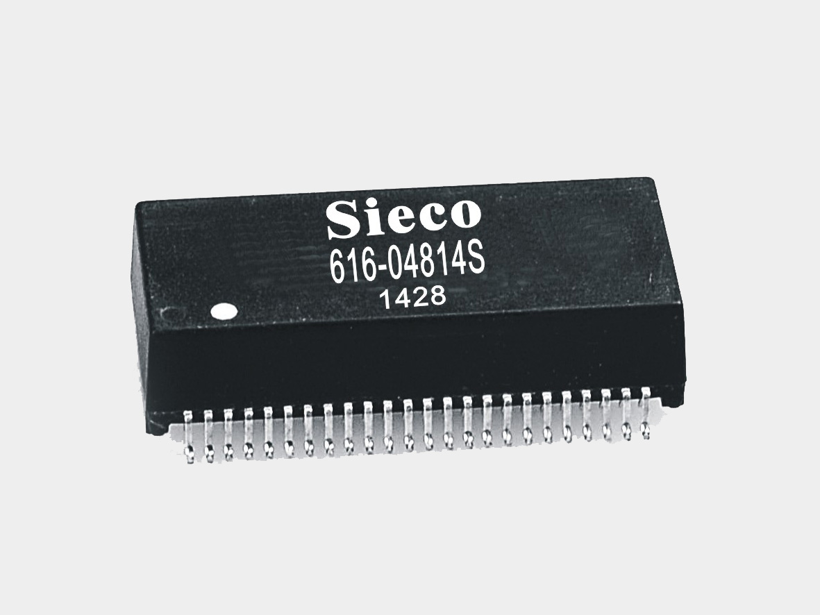 兹科/Sieco 供应优质网络脉冲变压器P/N：616-04814S千兆四端口网络模块