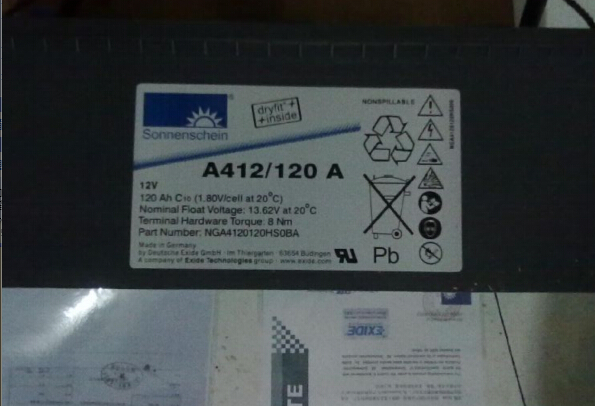 阳光德国进口电池A412/180F10 12V180AH