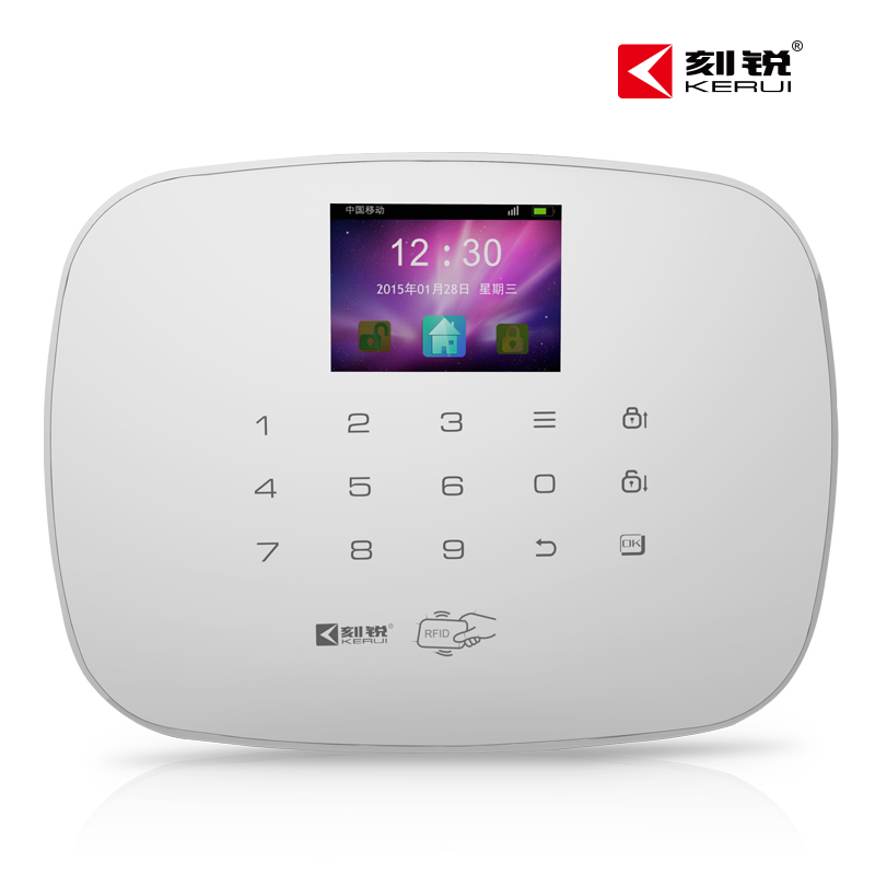 刻锐KR-G19无线GSM防盗报警器店铺家用红外线触控智能安防系统