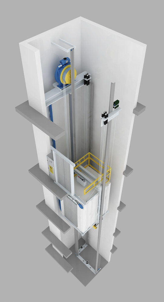 工厂无机房电梯，无机房客梯，无机房货梯定制