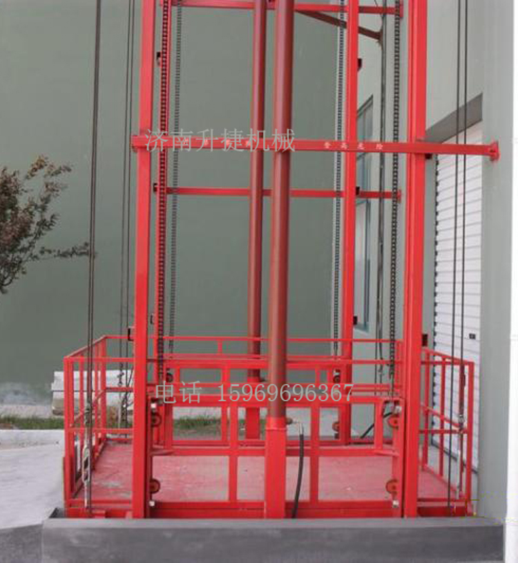 升降机厂家专业定制导轨式液压升降机，厂房简易升降货梯，货梯生产厂家