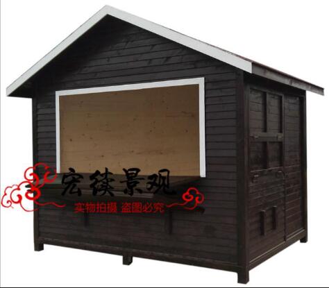 上海防腐木售货亭厂家 方便移动小吃屋 创意彩色售货亭供应商