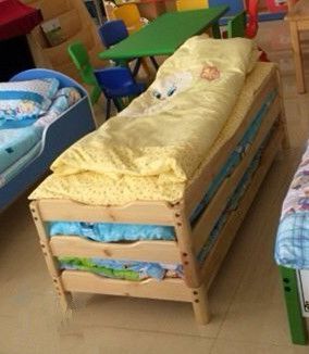大林宝宝厂家定做，成都幼儿园实木床