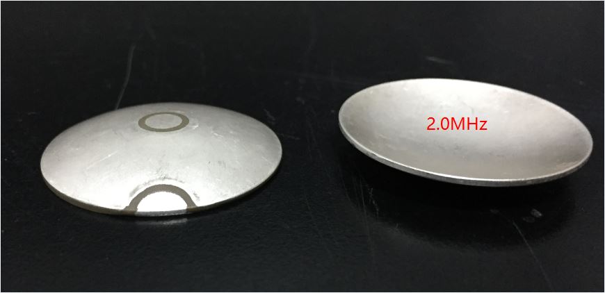 玉同2MHZ聚焦超声压电陶瓷换能片用于热立塑超声波探头