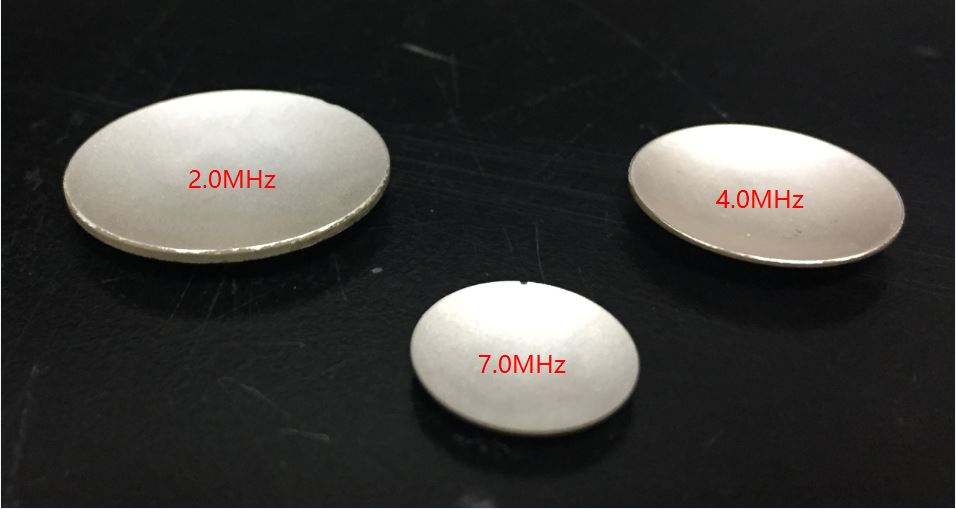 玉同7MHZ聚焦换能片用于HIFU私密超声刀