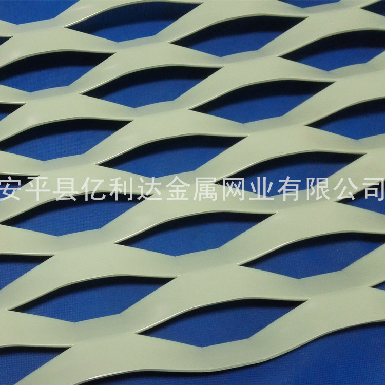 粉末喷涂铝板网 幕墙装饰铝板拉伸网 菱形网 金属网装饰材料 铝板网生产厂家