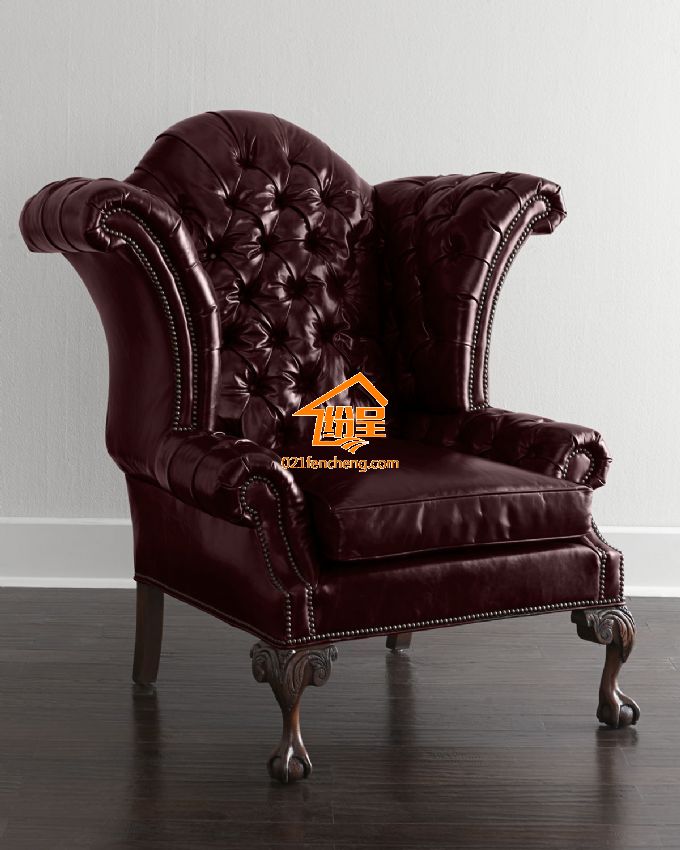 美式办公椅 真皮美式老虎椅 奢华大气高品质