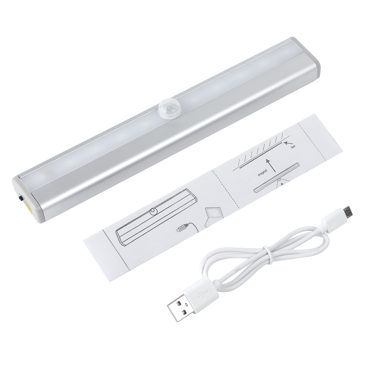 2016新款 升级版亚马逊**LED感应灯 USB充电 锂电池小夜灯