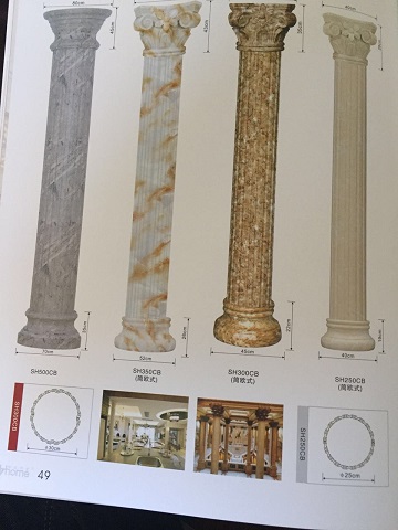 厂家供应欧式罗马柱，室内石雕罗马柱
