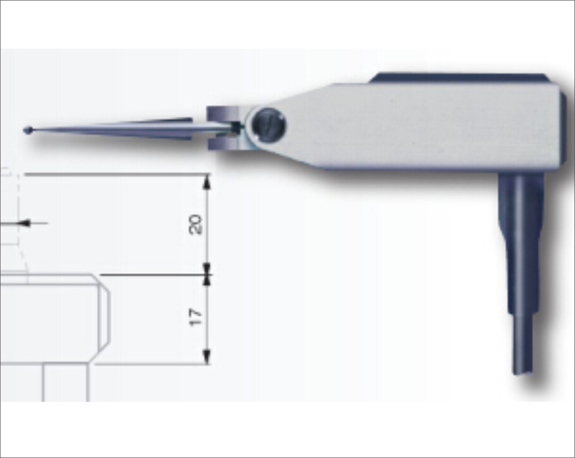 TESA电子长度测量部件USB电感测微仪轴向旁向测头杠杆测头