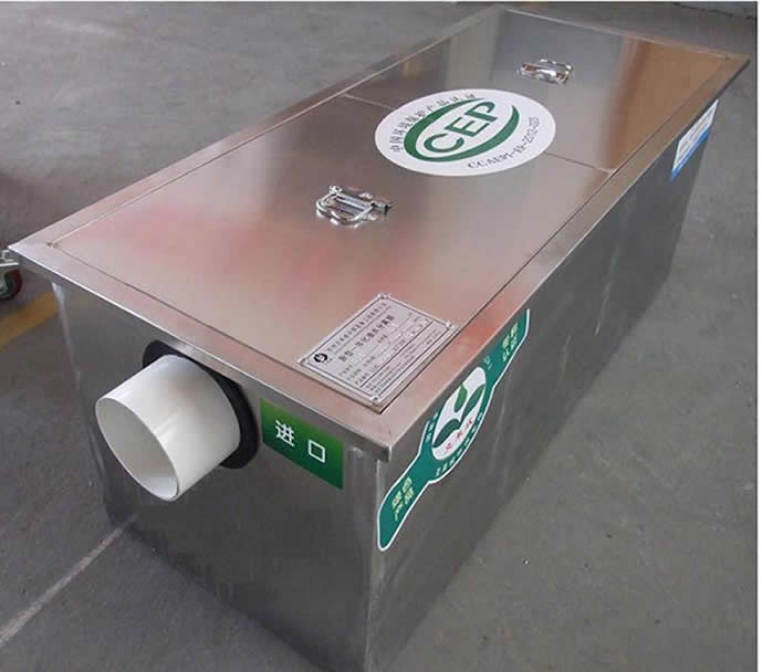 供应OWS-L环保认证型餐饮用盘片式一体化油水分离器