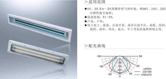 BYS-2X40W防爆防腐雙管熒光燈