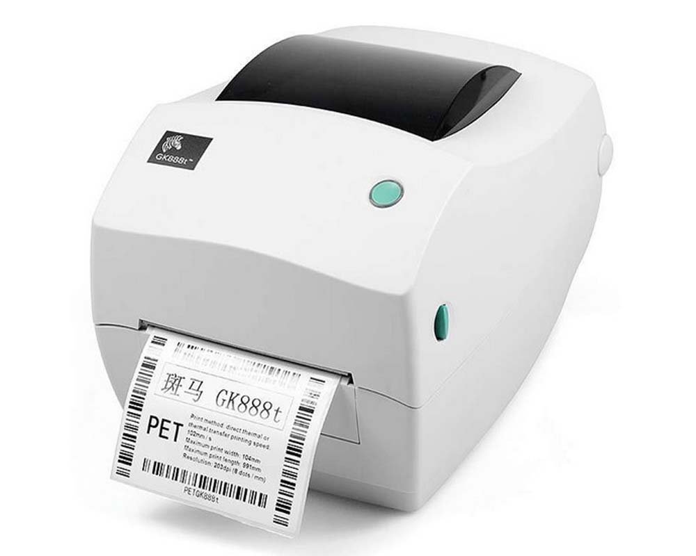 ZEBR斑马 GK888T条形码标签打印机 斑马条码打印机 电子面单 医疗 仓库标签打印