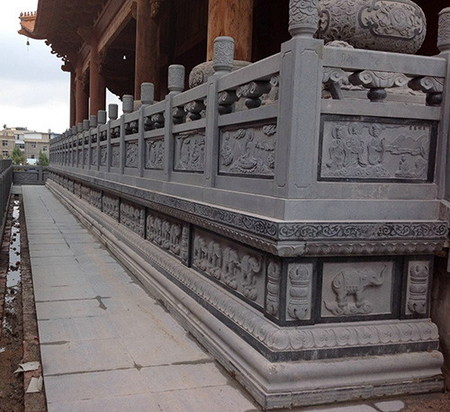 寺庙栏杆雕刻