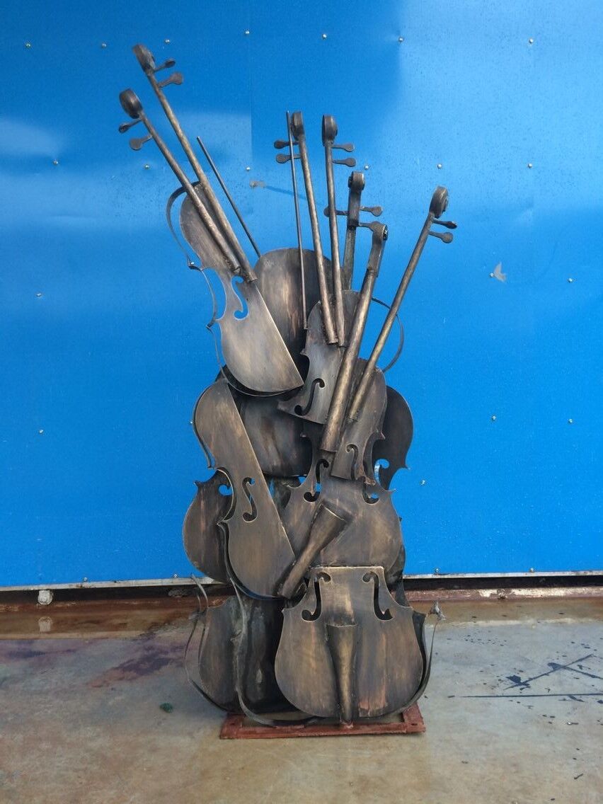 不锈钢小提琴雕塑抽象八卦雕塑专业不锈钢厂家供应上海不锈钢