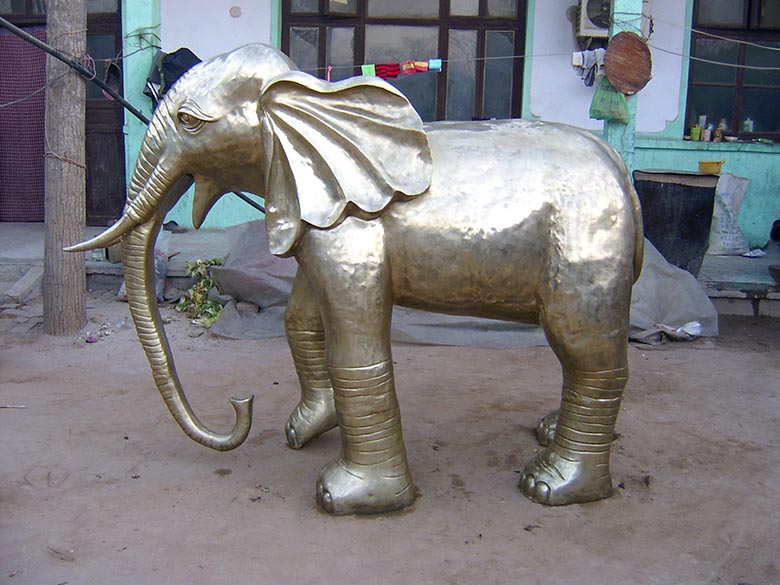 仿真不锈钢动物雕塑大象雕塑佛山不锈钢厂家定做