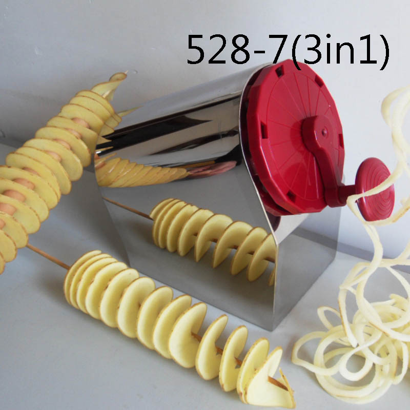 胶南薯塔机 龙卷风土豆机 能夹香肠手动薯塔机