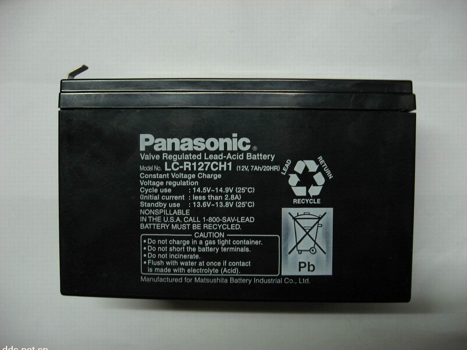 供应松下蓄电池LC-PA1220/代理商较新报价/铅酸免维护