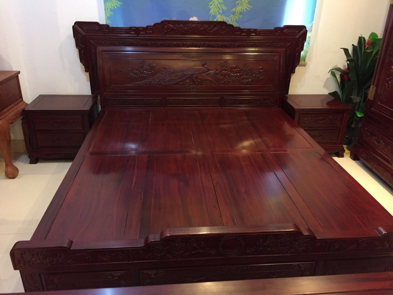 诚意家具，古典家具红木大床，