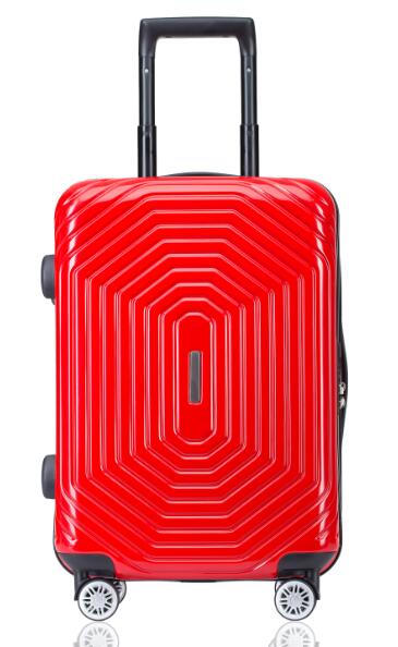 高端时尚平框铝框拉杆箱行李箱旅行箱登机箱托运密码箱万向轮玫瑰红色