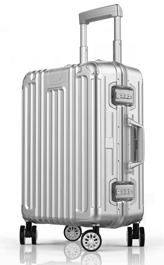 新款时尚平框铝框拉杆箱行李箱旅行箱2登机箱托运密码箱万向轮