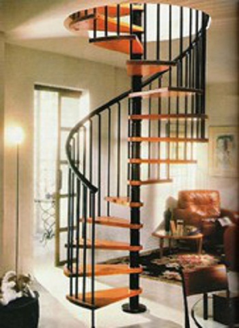 厂家直销设计，小阁楼室内内饰，旋转楼梯，实木楼梯