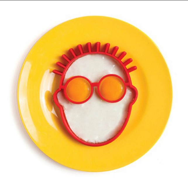食品级硅胶煎蛋器模具 眼镜男孩 心型 圆形煎蛋器
