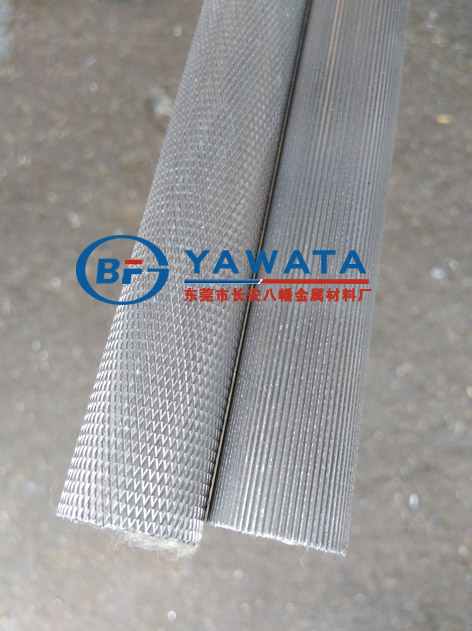 手电筒外壳铝管生产厂家，6063国标菱形网纹滚花铝管