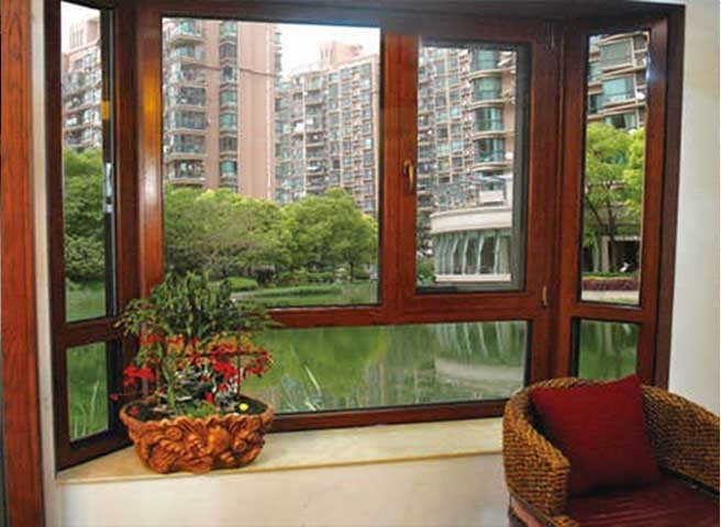 无锡铝包木门窗 高档门窗型材 别墅窗可以选择