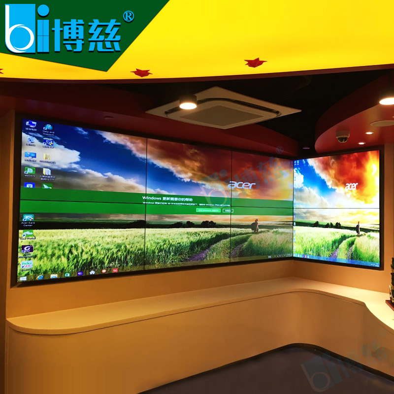 浙江宁波博慈55寸液晶拼接屏视频会议显示系统