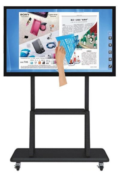 广州触摸一体机价格红外屏广告一体机壁挂式电子白板